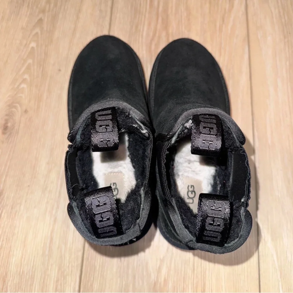 UGG Black Platform Ankle Boots - Picture 3 of 6